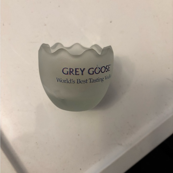 Frosted Glass Candle Holder by Grey Goose New - Picture 4 of 6